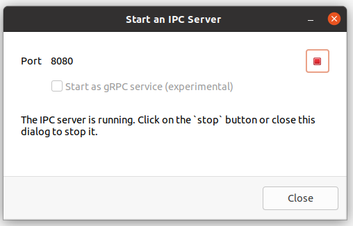 Starting an IPC server in openLCA