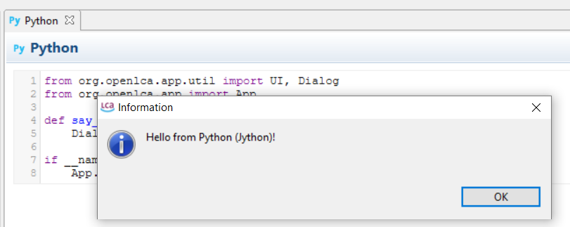 Hello from Jython